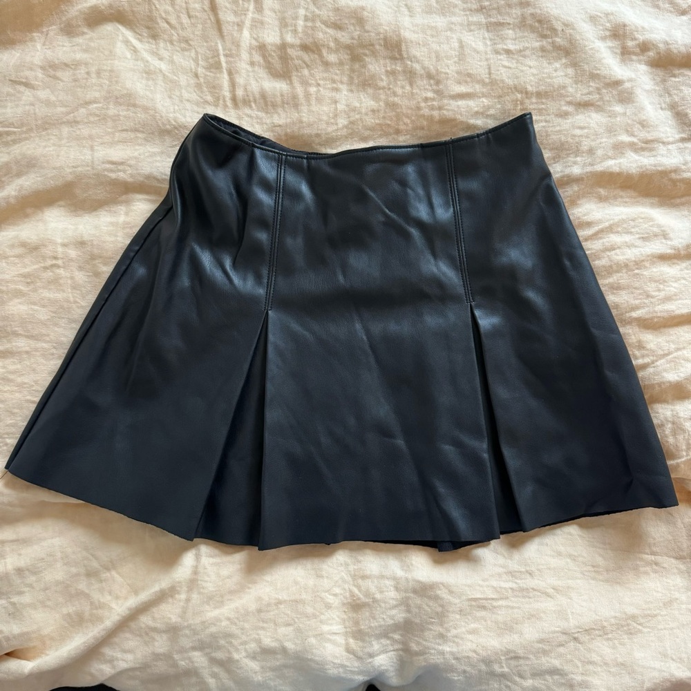 Abercrombie leather skort